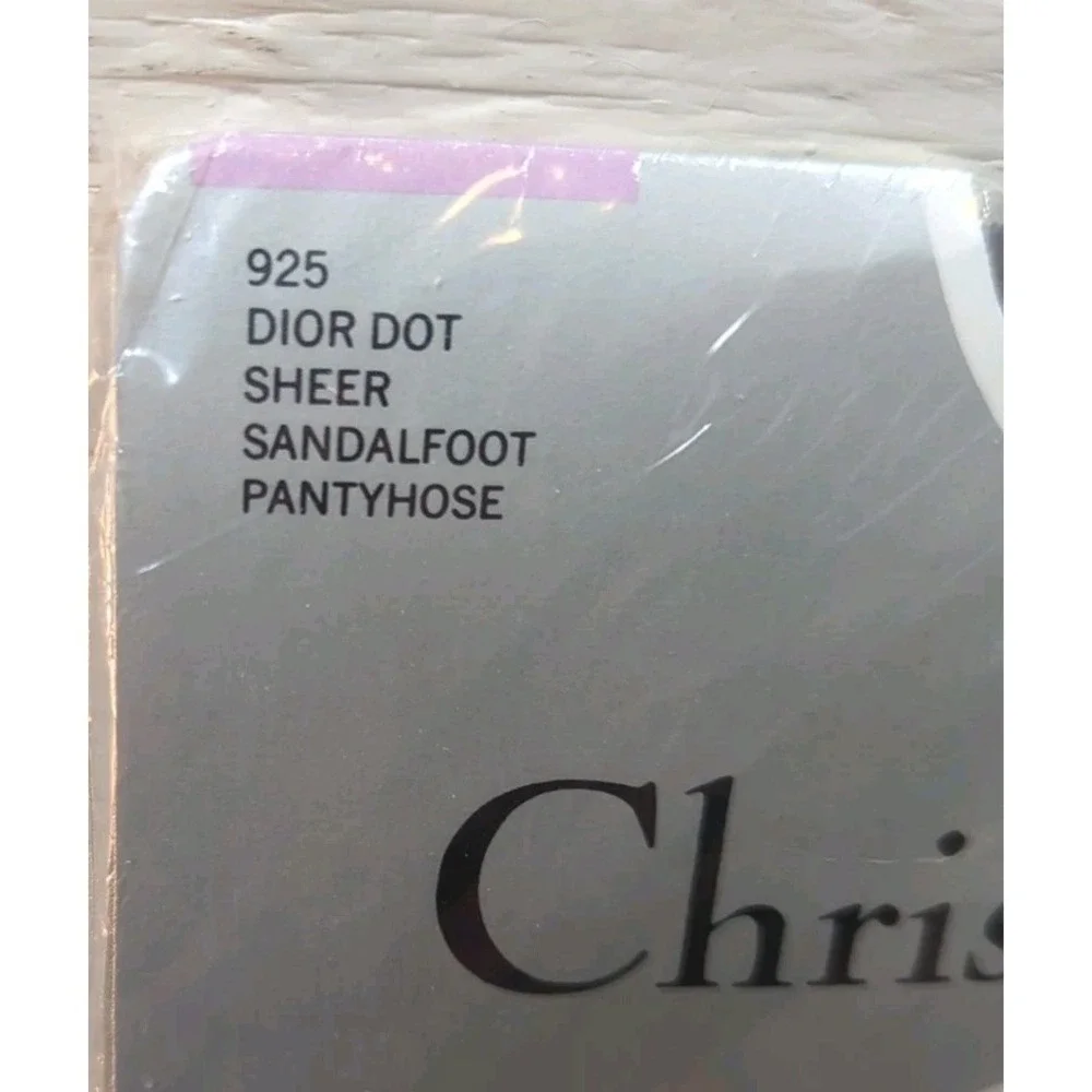 Christian Dior Dot Sheer Pantyhose - Size 1‎  /Nylon / Made in USA